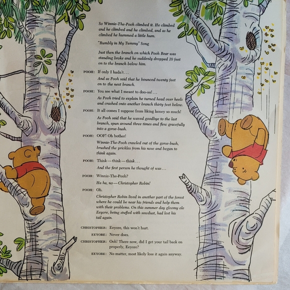 Classic VTG Winnie the Pooh LP and Book - Picture 7 of 10